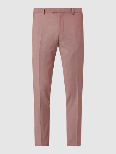 MCNEAL Pantalon met stretch en rechte pasvorm, model 'Steve' Donkerrood - 1