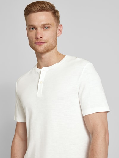 s.Oliver RED LABEL T-shirt met structuurmotief Offwhite - 3