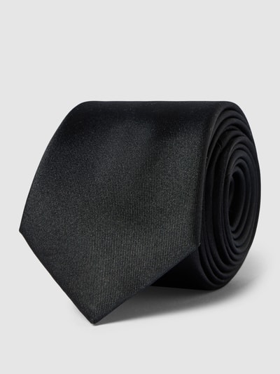 Willen Krawatte aus Seide mit dezentem Schimmer (6,5 cm) Black 1