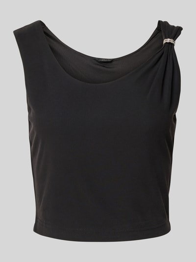 Guess Crop Top in Ripp-Optik Modell 'AIMEE' BLACK 2