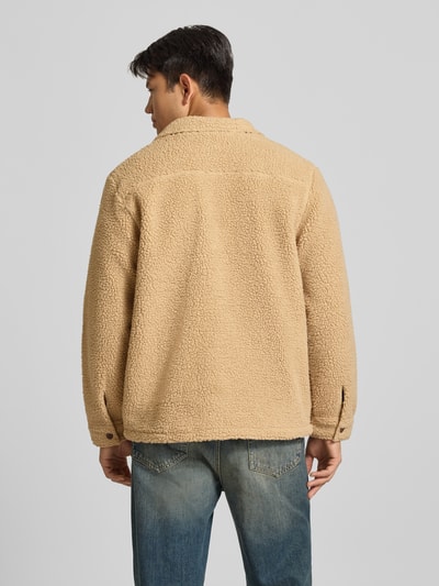 Superdry Regular fit overhemdjack van fleece Beige - 5