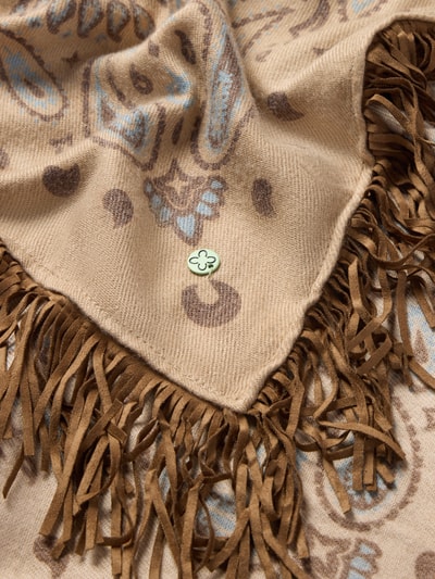 Codello Tuch aus Viskose-Mix mit Fransen und Paisley-Muster Beige 2