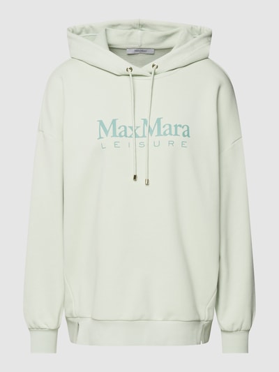 MaxMara Leisure Hoodie met labelprint, model 'FILO' Mintgroen - 2