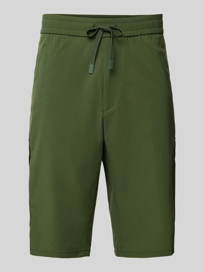 BOSS Green Bermuda met elastische band en cargozakken Donkergroen - 2