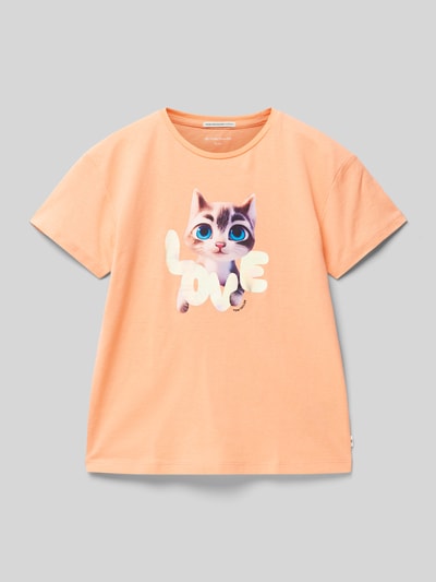 Tom Tailor T-Shirt mit Motiv-Print Apricot 1