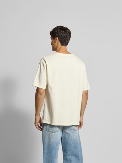 RHUDE Relaxed Fit T-Shirt aus reiner Baumwolle Offwhite 5