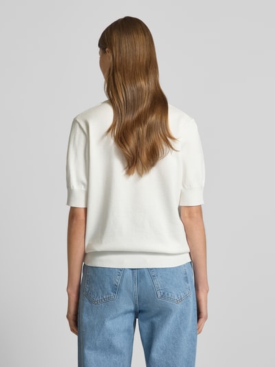 FREE/QUENT Strickshirt mit V-Ausschnitt Modell 'Katie' Offwhite 5