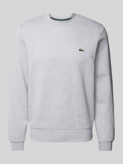 Lacoste Sweatshirt mit Label-Badge Hellgrau 2