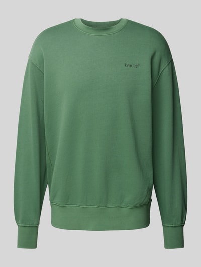 Levi's® Sweatshirt met labeldetail Donkergroen - 2