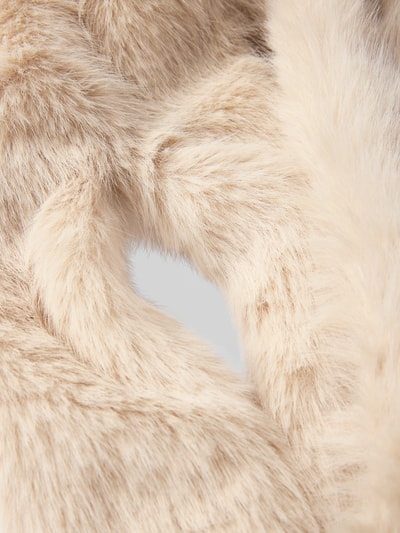 OPUS Sjaal van imitatiebont Beige - 2