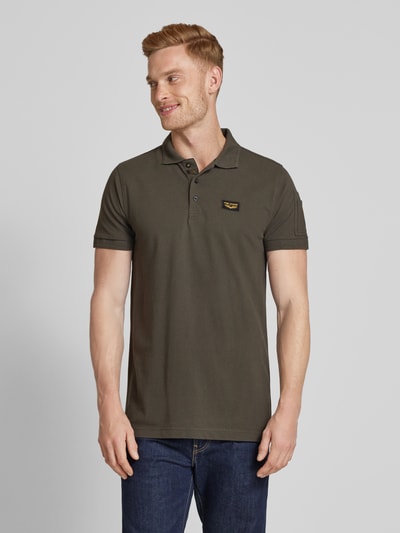 PME Legend Poloshirt mit Label-Detail Oliv 4