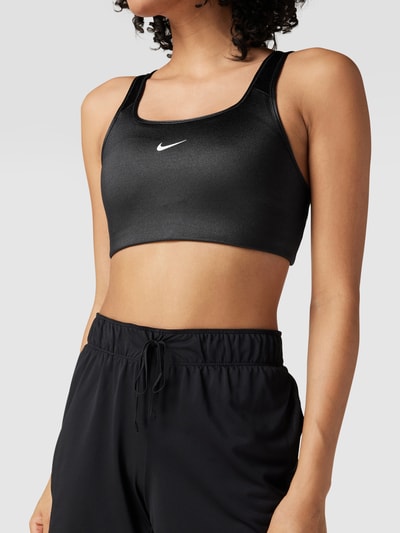 NIKE TRAINING Bustier mit Label-Print Black 3