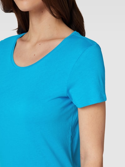 Jake*s Casual T-Shirt mit Rundhalsausschnitt Blau 3