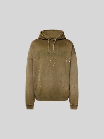 Dsquared2 Hoodie mit Label-Print Oliv 2