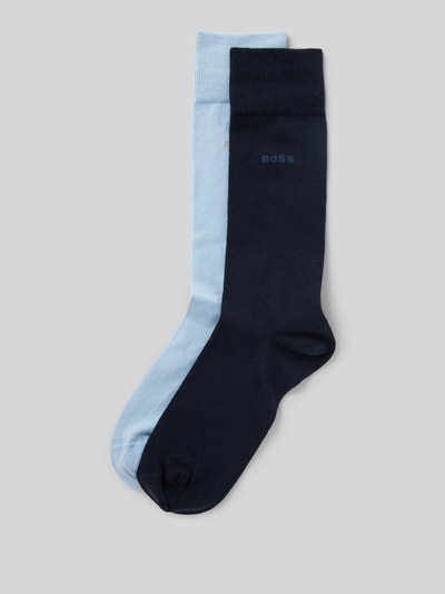 BOSS Socken mit Label-Stitching im 2er-Pack Hellblau 1