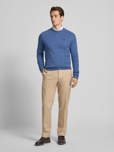 JOOP! Collection Regular fit stoffen broek met persplooien, model 'Hank' Beige - 1