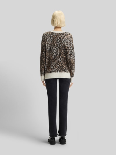 HUGO Loose Fit Strickpullover mit Alpaka-Anteil Modell 'SERATU' Hellbraun 5