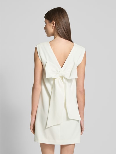 Vila Kokerjurk met strikdetail, model 'VIGERY' Offwhite - 5