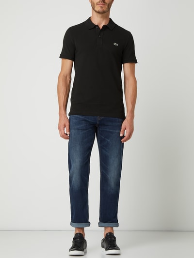 Lacoste Koszulka polo o kroju slim fit z bawełny  Czarny 1