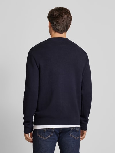 Jack & Jones Premium Strickpullover mit Stehkragen Modell 'MILANO' Dunkelblau 5