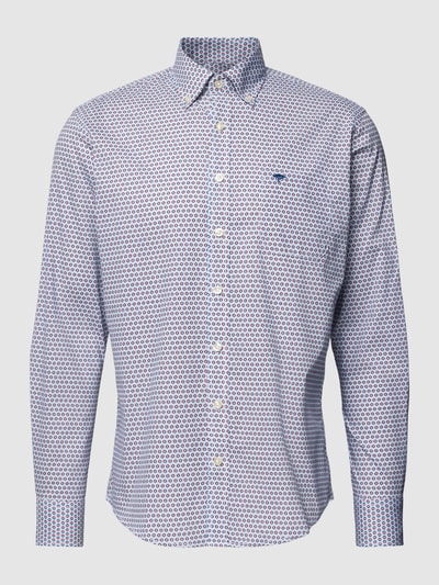 Fynch-Hatton Koszula casualowa o kroju regular fit z kołnierzykiem typu button down Czerwony melanż 2