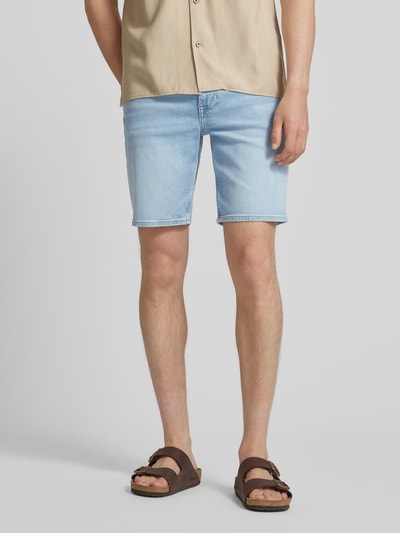 Tommy Hilfiger Jeansshorts mit 5-Pocket-Design Hellblau Melange 4