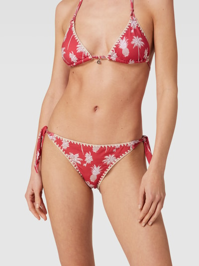 Banana Moon Bikinislip met motiefprint, model 'DIMKA SOUTHBAY' Donkerrood - 1