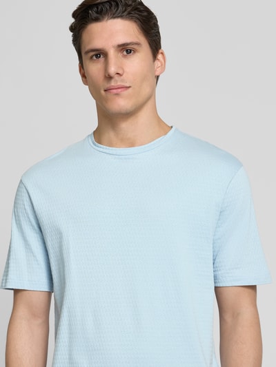 Drykorn T-Shirt mit Strukturmuster Modell 'GILBERD' Hellblau 3