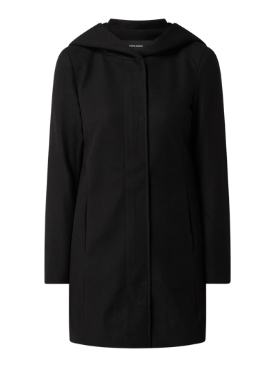 Vero Moda Kurzmantel mit Kapuze Modell 'Dafne' Black 2