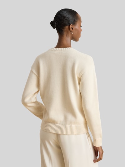 Lauren Ralph Lauren Pullover mit Hundemotiv-Intarsie aus reiner Baumwolle Ecru 5