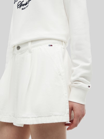 Tommy Jeans Ausgestellter Mini-Rock aus reiner Baumwolle Offwhite 3