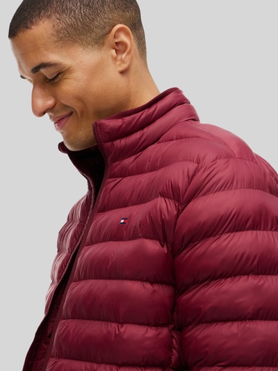 Tommy Hilfiger Regular fit gewatteerd jack met gestikt logo Bordeaux - 3
