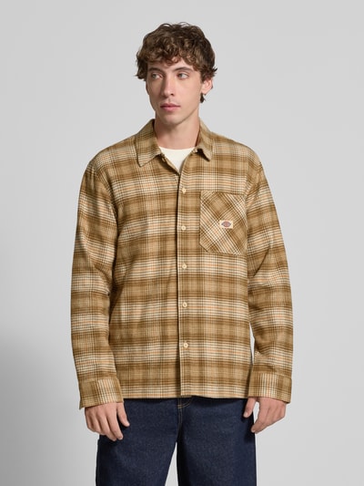 Dickies Regular fit vrijetijdsoverhemd met borstzak Beige - 4