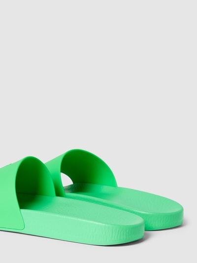 Polo Ralph Lauren Slides mit Label-Detail Neon Gruen 2