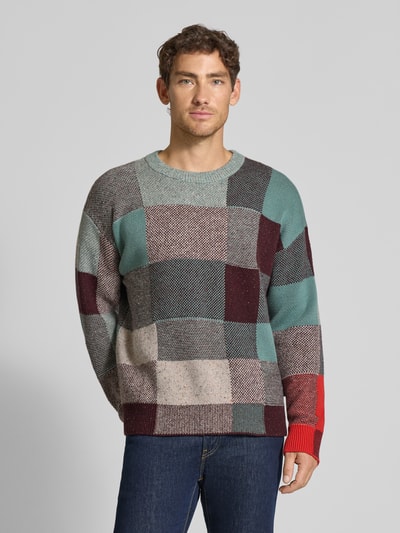 Paul Smith Strickpullover aus Baumwoll-Woll-Mix Petrol 4
