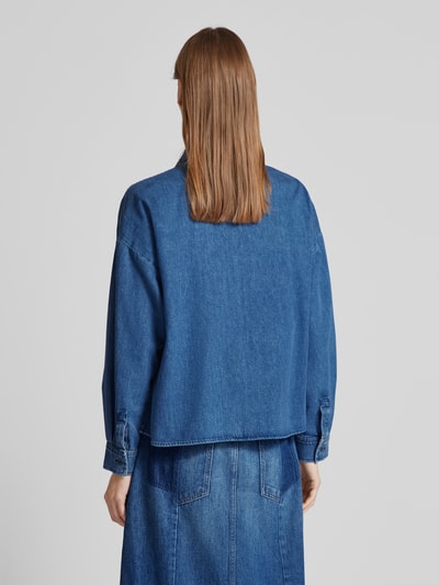 Weekend Max Mara Regular Fit Jeansbluse mit Umlegekragen Modell 'ZEMIRA' Blau 5