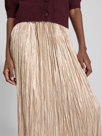 Oui Midirok met plissévouwen Goud gemêleerd - 3