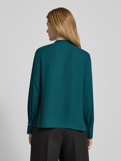 comma Regular fit blouse met volants, model 'PROTECT' Petrol - 5