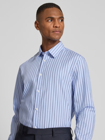 Jake*s Regular Fit Freizeithemd mit Kentkragen Hellblau 3