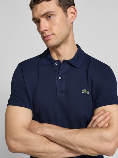 Lacoste Slim Fit Poloshirt mit Label-Patch Modell 'PIQUE' Marine 3