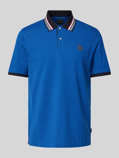 bugatti Regular Fit Poloshirt mit Label-Badge Royal 2