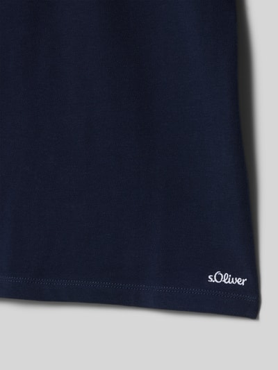s.Oliver RED LABEL Koszulka polo o kroju regular fit dodatkiem bawełny Granatowy 2