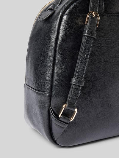 Liu Jo White Rucksack mit Label-Strukturmuster Black 3