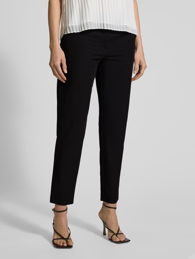 Christian Berg Woman Tapered Fit Stoffhose mit elastischem Bund Black 4
