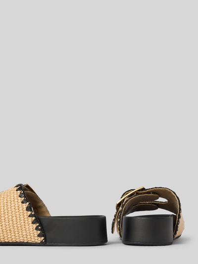 Steve Madden Slippers met labeldetails, model 'ON DECK' Beige - 2