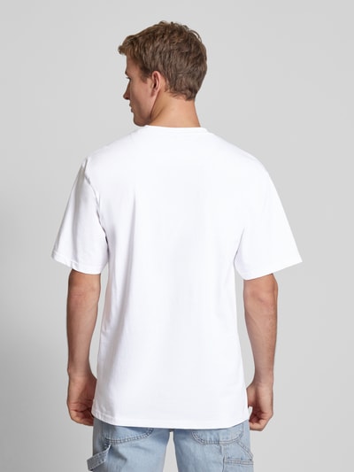 KARL KANI T-Shirt mit Label-Stitching Weiss 5