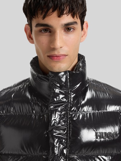 HUGO Kamizelka pikowana o kroju regular fit z wodoodpornego materiału model ‘BALTINO2541’ Czarny 3