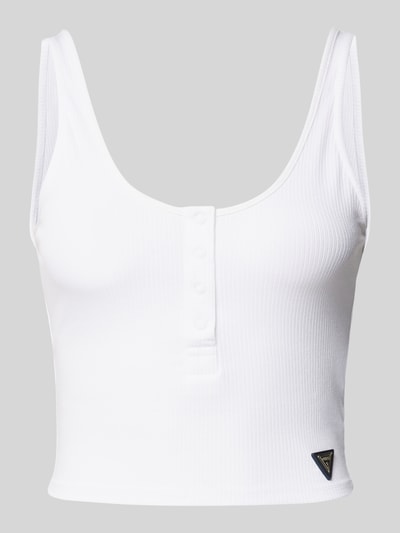 Guess Activewear Korte top met structuurmotief, model 'NYRA' Wit - 2