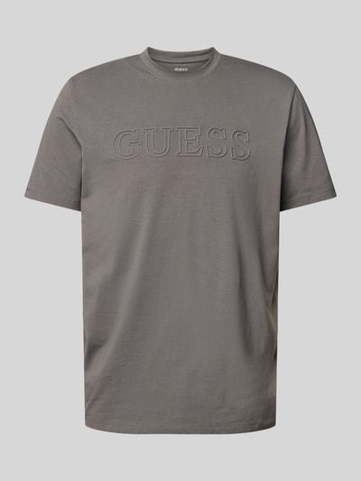 Guess Activewear T-Shirt mit Label-Print Modell 'ALPHY' Anthrazit 2