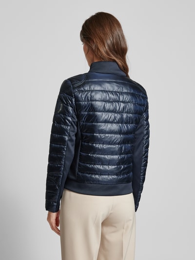 Monari Steppjacke mit Label-Patch Marine 5